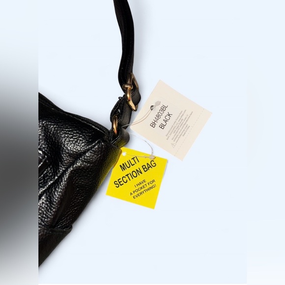 Beverly Hills Polo Club Black Multi-Section Crossbody Bag | NWT - Picture 5 of 12